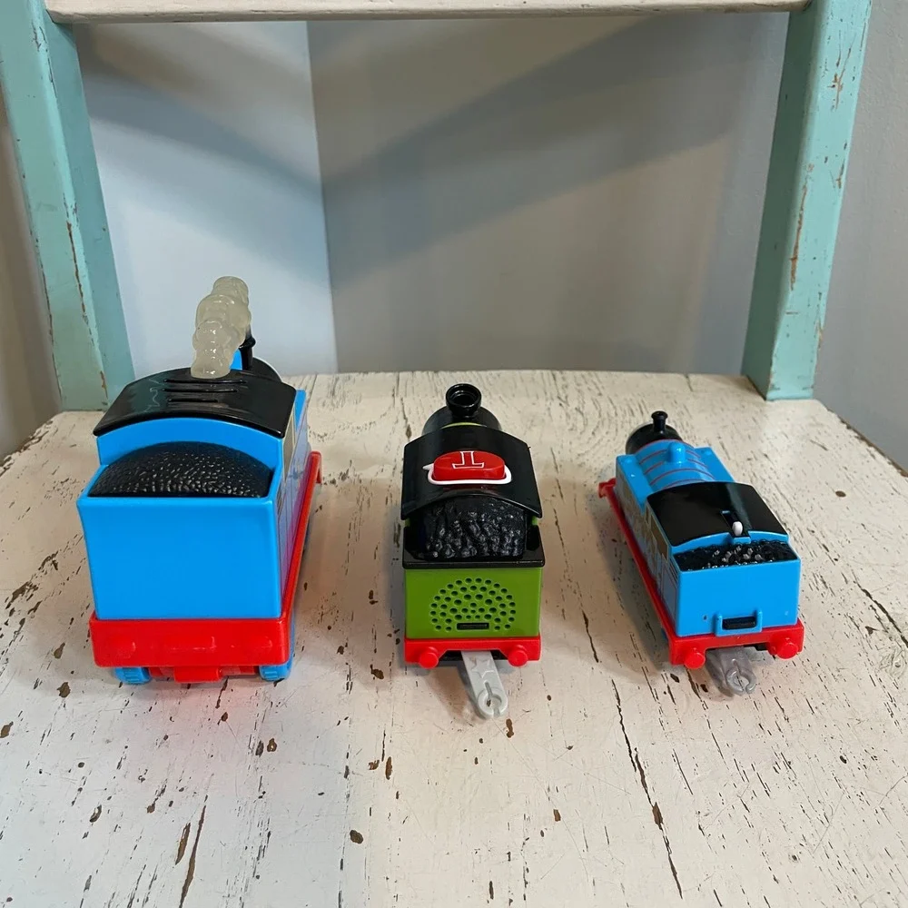 Mattel Thomas & Friends Motorized Train Engine Lot Thomas and Whiff 3pc Set